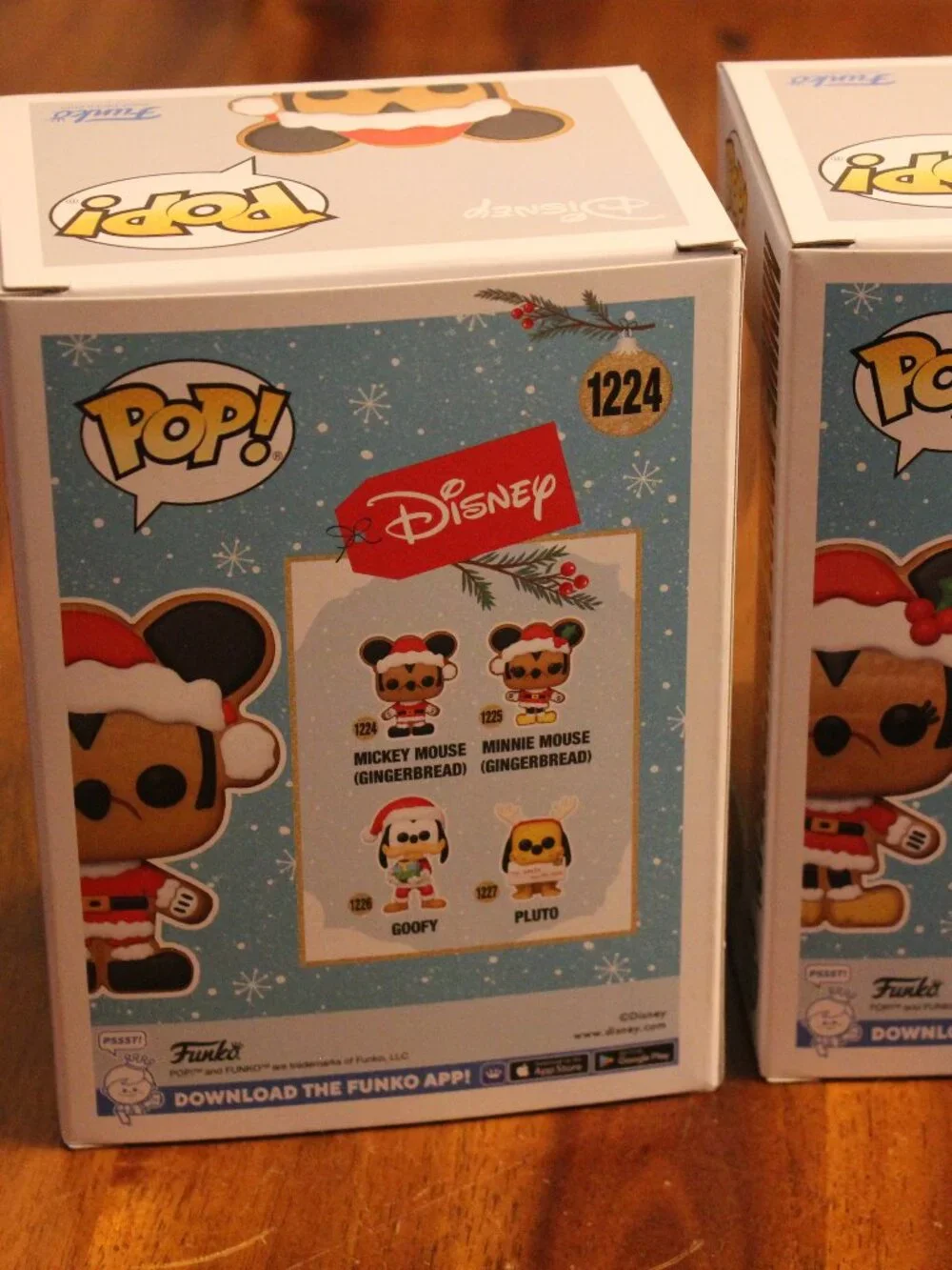Gingerbread Mickey & Minnie Mouse Funko Pops